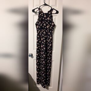 Miami Black Floral Jumpsuit